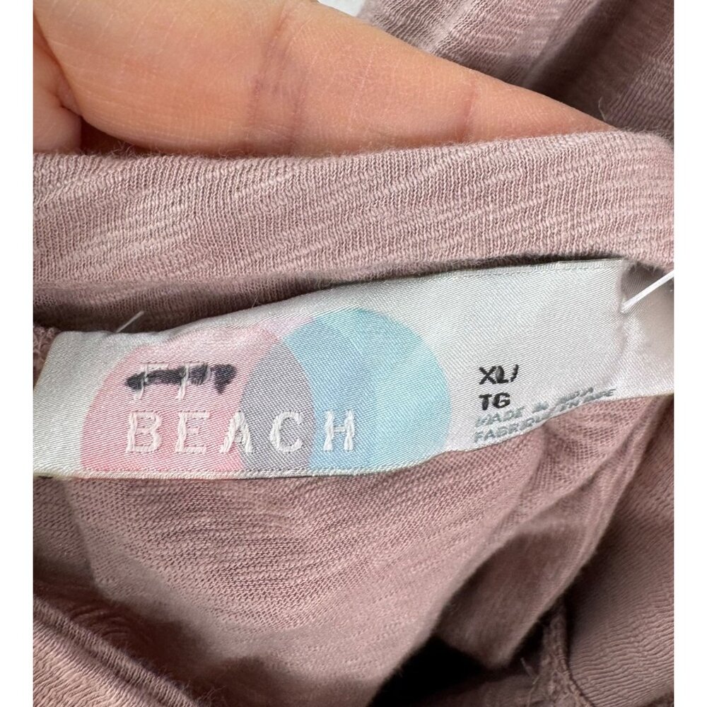 Free People Selena Maxi Dress tan‎ beachy boho 90s sz XL - Picture 4 of 8